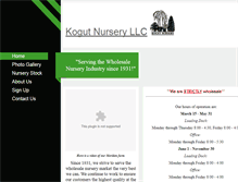 Tablet Screenshot of kogutnursery.com